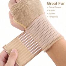 Adjustable Sports Wristband With Compression Support, Provides Wrist Support, Suitable For Men And Women Sports And Fitness (Single Pack) - Multicolor - View 1