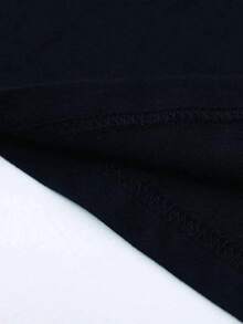 Hypemode Camiseta de manga corta de cuello redondo casual con estampado de panda para hombre - Negro - Ver 5
