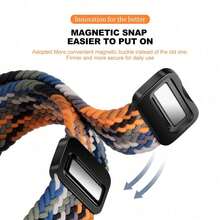 尼龍磁吸錶帶 適用於 Galaxy Fit 3 編織錶帶 適用於 Galaxy Fit 3 更換手鍊配件 - For Galaxy Fit 3 - 查看 6