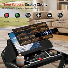 CURSOR FITNESS 4 IN 1 Treadmills For Home With 15% Incline, 3.0HP Quiet Foldable Treadmill With Handle Bar Up To 300lbs Capacity, 7-Layer Shock-Absorbing. - US B Type Plug(110-127V) - View 10