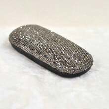 1pc Luxury Rhinestone Glasses Case, Unisex Fashionable Pressure-Resistant Minimalist Personalized Eyeglass Box, Vintage Glasses Case, Convenient For Travel And Carrying, Glasses Storage, Suitable For Fashion Glasses, Fashion Glasses, Prescription Glasses, Reading Glasses, Decorative Glasses, Etc. - View 12