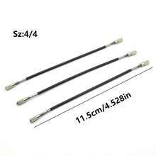 3PCS Violin Tailpiece Tailgut, Violin Instrument Accessories, 4/4 Adjustable Nylon Tailgut, Violin Tailpiece Adjustable Steel Wire Tailgut - Black 3Pcs - View 11