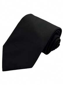 1PC Fashion Business Formal Versatile Elegant Tie, Suitable For Business Workplace, Party, Interview, Commute, Wedding - Black - View 3
