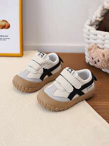 German Training Shoes ( Shoes) Classic Patchwork Design, 1–4 Years Toddler/Kindergarten Daily Wear, Light Color Versatile, Spring/Autumn - Black - View 7