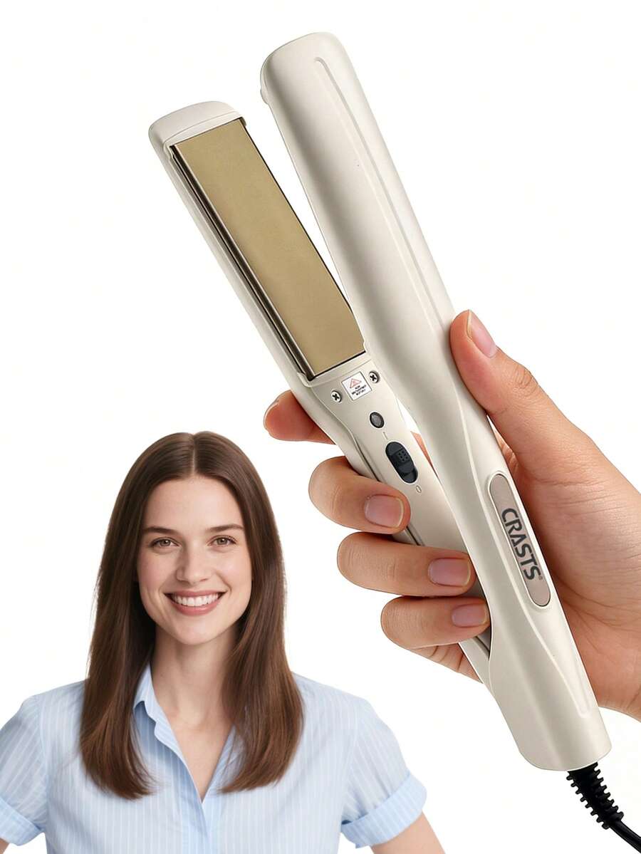 Máy duỗi và uốn tóc 2 trong 1, bàn là gốm dùng để duỗi tóc, tạo kiểu tóc mái và uốn xoăn, không gây hư tổn cho tóc.