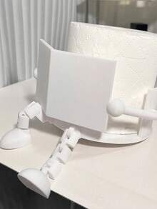 1pc Cute Book-Shaped Toilet Paper Holder, Durable Plastic Material, Freestanding Design, Suitable For Bathroom, Can Hold Standard Size Toilet Paper Rolls, Fun Decorative Accessory, Bathroom Decor Gift, Dynamic Design, Stable Structure - Multicolor - View 7