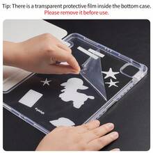 Y-Shaped Folding Protective Case Compatible With Ipad (A16) 11th Gen 11-Inch, 10th Gen 10.9-Inch, Air 8 (M4) 11-Inch 2026, 7th/8th/9th Gen 10.2-Inch, Pro 11 2020-2022, Air 7/6 (M3/M2) 11-Inch, With Pencil Slot, Soft TPU Back Shell, Smart Sleep/Wake - Blue Star - View 9