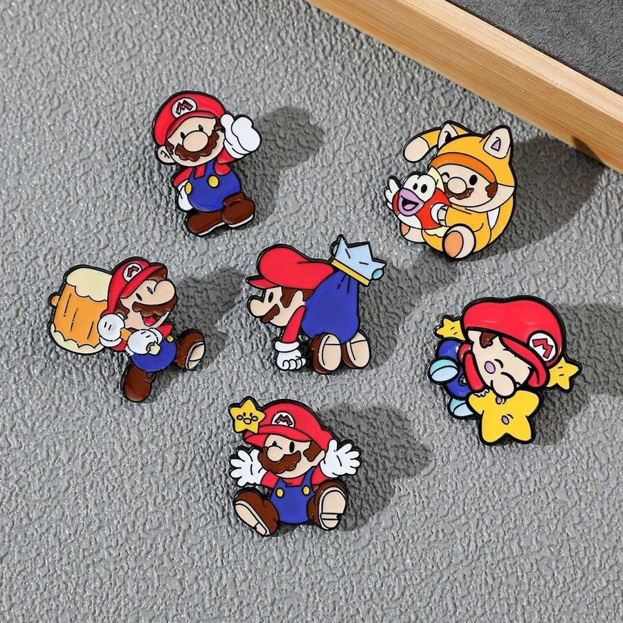 Themed Brooch Pins For Outfit Embellishment, Backpack Decoration And Daily Styling Accessories The Product Color May Vary Slightly Due To Light Intensity, So Consumers Should Be Cautious When Purchasing - Multicolor - View 1