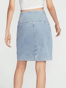 Nike Sportswear Women's Fashionable Denim Mini Skirt HQ1472-410 - HQ1472-410 - View 3