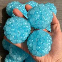 1pc Transparent Pink/Blue Grape Cluster Squeeze Ball, Transparent Bead Fruit Shaped Stress Relief Fingertip Toy, Soft TPR Material Anxiety Relief Toy, Ideal Birthday Gift, Holiday Gift, Couple Gift, Daily Gift, Party Favor, Essential For Stress Relief - one-size - View 11