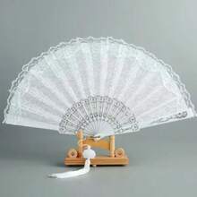 Zazumi Double-Layer Lace Princess Fan, Modern Folding Hand Fan, Suitable For Home Use - Multicolor - View 6