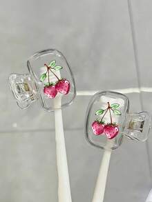 Strawberry Pattern Toothbrush Holder, Fun Fruit Theme, Cute Design, Adorable Toothbrush Holder Travel Container, Travel And Home Storage With Transparent Lid, Compact Portable Design For Easy Carrying, Protects Toothbrush Head, Dual Drainage And Ventilation Features, Suitable For Home, Dorm And Travel Use|Cute Toothbrush Head Storage, Suitable For Bathroom Storage, Suitable For Home And Dorm Use, Fun Design Toothpaste And Toothbrush Combination, Perfect For Carrying, Easy To Carry - A - View 7