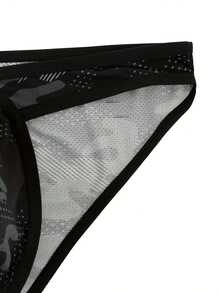 Men's Mesh Briefs - Lightweight, Breathable, And Comfortable Low-Rise Butt Lift With Stretch Fabric For Casual Wear And Comfort | Fashionable Underwear | Stretch Fabric - 黑色 - 查看 4