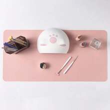Pink PU Leather Foldable Manicure Pad, Waterproof And Easy To Clean, Hand Support, Manicure Accessories - Apricot - View 3