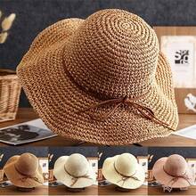 1pc Women's Straw Hat Spring/Summer Sun Protection Bucket Hat Versatile Wide Brim Beach Straw Woven Sun Hat For Daily Outings - Multicolor - View 7