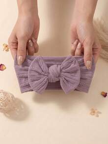3pcs Cute Candy Color Nylon Bow Baby Headband Summer Princess Baby Hair Accessory Set Suitable For Daily Use In All Seasons - Multicolor - View 7