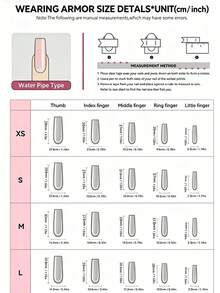 DIY Y2K 穿戴式假指甲 10片/包 短/中長方型壓克力全覆蓋指甲，漸層藝術印花、純色、水鑽裝飾、手繪3D金波浪與圓點、金珠飾品，適合派對/節日，附贈免費凝膠黏貼片與指甲銼條 - 彩色 - 查看 11