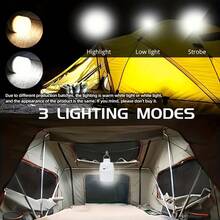 4pcs/2pcs/1pc Multi-Function Super Bright USB Rechargeable LED Bulb Lamp, Suitable For Outdoor Camping, Emergency Use And Yard Decoration - Multicolor - View 3