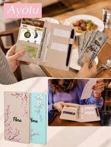 Ayotu Custom Server Notebook, Personalized Name Or Company Name Printed Server Notepad, PU Leather Material, With Cash Pocket, Receipt Holder, Card Slots And Pen Loop, Suitable For Restaurant, Cafe, Bar, Milk Tea Shop And Hotel Staff, Server Apron Work Accessory And Accounting Book, Employee Portable Notepad, Server Apron Accessory - Multicolor - View 8