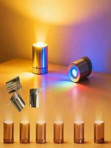 12pcs Of Compact, Durable LED Spotlights; Warm White Mini Lights; Innovative Battery-Powered Base; Ideal For Dollhouse Lighting, Jewelry Display Cases, Balloon Lighting, Home Decor, Parties, Holidays, And Birthday Decorations - Mini Lights - View 5