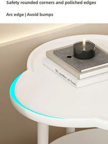 1pc Creative Home Coffee Table Modern Minimalist Living Room Mobile Storage Rack Cream Style Sofa Side Table Bedside Table Corner Table, Living Room Coffee Table, Home Sofa Side Table, Bedroom Bedside Table, Balcony Table Coffee Table, Very Suitable For Bedroom, Living Room, Balcony Installation - Multicolor - View 12