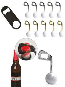 Creative Golf Club Shaped Beer Bottle Opener Set, Multi - Purpose Metal Bottle Openers For Beverage Enthusiasts, Ideal Groomsmen Gifts For Wedding Day & Proposal Presents,Practical Bar Tool & Party Favor,Christmas And Halloween Gifts, Home Decor, Christmas And Halloween Decorations,Boyfriend, Father's Gift - Multicolor - View 13