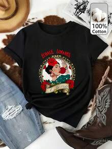 Women T-Shirts - 黑色 - 查看 1
