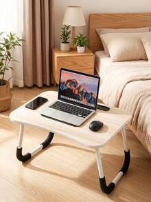 Multifunktionaler Laptop-Tisch mit Getränkehalter - tragbarer faltbarer Laptop-Tisch zur Verwendung auf Betten, Sofas und Böden - faltbare Beine, in drei Farben erhältlich - Verschiedenfarbig - Übersicht 3