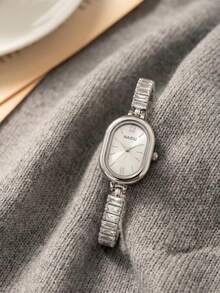 1pc Women's Elegant Versatile Quartz Movement Wrist Watch, Suitable For Daily Wear - Silver - View 7