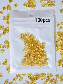 30/100/200/500/1000pcs/Set Mini Gold Side Clasp Buckles, Used For Handmade DIY Jewelry Wire End Fixing - Gold Side Buckle - View 12