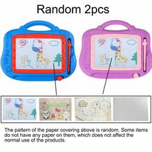 1pc Reusable Children's Doodle Board - Portable Drawing And Writing Board, Colorful, Easy To Erase, Worry-Free Play - Multicolor - View 6
