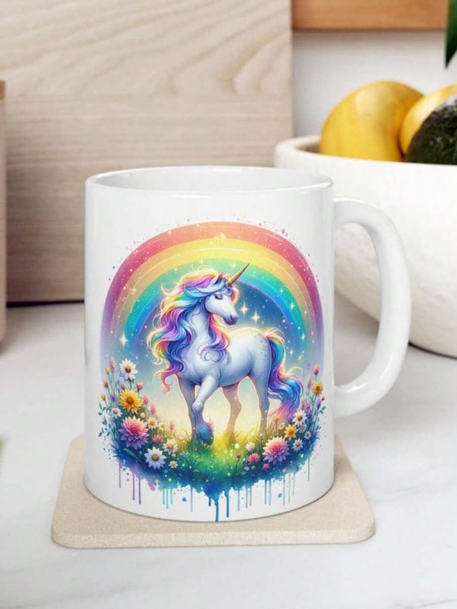 Unicorn Coffee Mug Magil Rainbow sy Drinkware..JPG - Color de la imagen - Ver 1