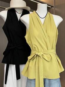 Women Tank Tops & Camis - Yellow - View 5