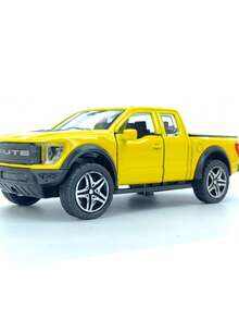 逼真金屬慣性賽車模型迷你玩具車 男孩桌面收藏款 - 黃色 - 查看 7