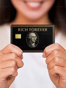 1 قطعة ملصق بطاقة ائتمان Forever Rich لحماية الخصوصية، غلاف بطاقة بنمط شخصية السيجار، هدية عيد ميلاد، مادة PVC مقاومة للبصمات ومقاومة للخدش ومقاومة للتآكل، مناسب للرجال والنساء والأزواج، بطاقات الرقائق الصغيرة، بطاقات بنك Baidofu، بطاقات الائتمان، بطاقات النقل، بطاقات الحرم الجامعي للطلاب، DIY مخصص - النوع أ - مشاهدة 3