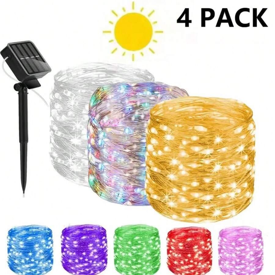 太陽能仙女燈戶外防水 8 種模式銅線 LED 串燈,適用於花園、樹木、露台裝飾 - Solar Power - 查看 1