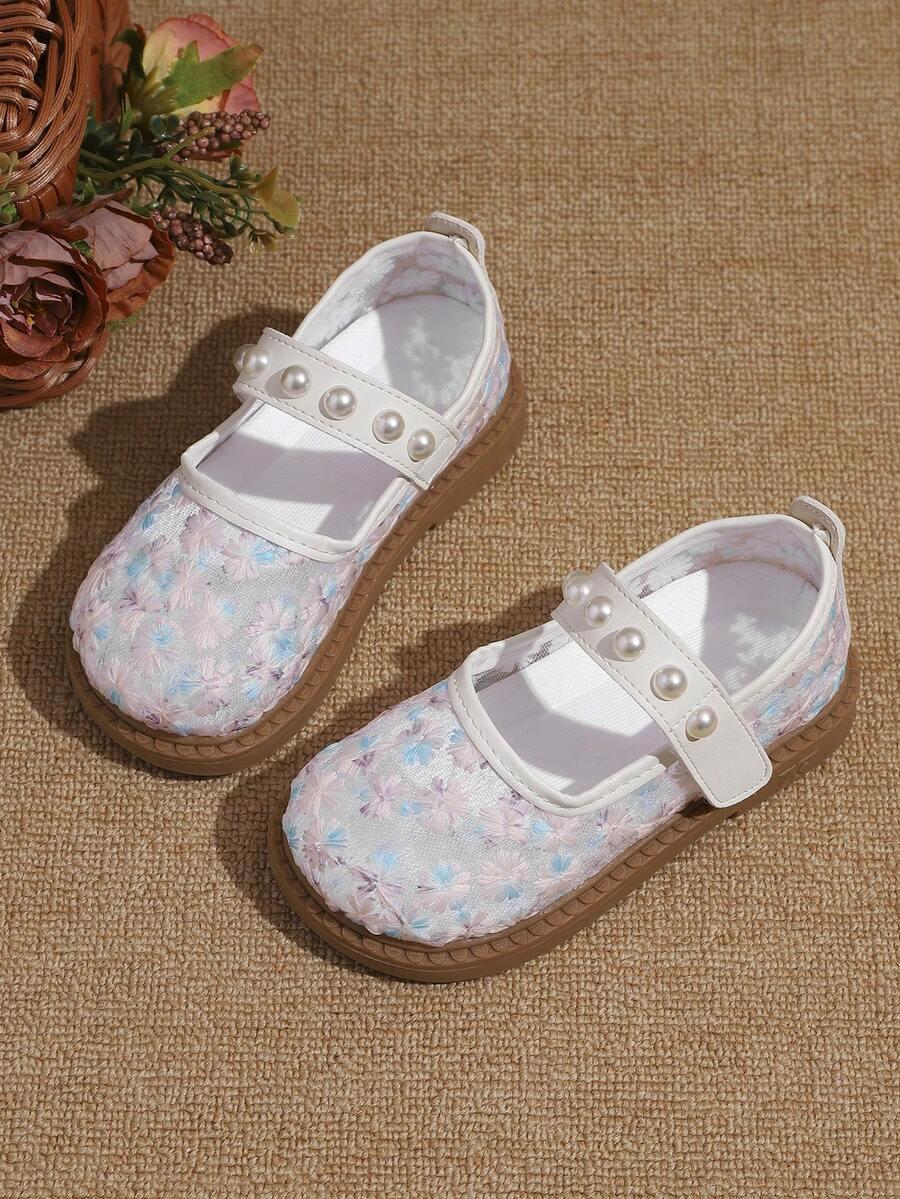 Girls' Flat Shoes Mesh Breathable Loose Fit Spring Autumn New Student Shoes Girls' Shoes Breathable Dance Shoes Fashion Shoes Comfortable Lightweight - Multicolor - View 1