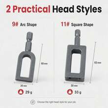 Electric Drill Wire Twisting Tool, Heavy Duty Wire  For Drill With 1/4" Hex Shank, Professional Wire Twisting Tool For Fencing, Rebar Tying, And Construction, Alloy Steel (2pcs) Y1QO - 1 - View 8