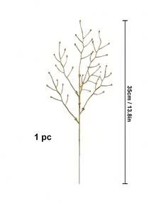 1件/5件裝 金色亮片漿果枝，塑膠人造樹枝，小型裝飾植物莖，適用於婚禮桌面裝飾、派對用品、情人節、禮物、生日、畢業、居家裝飾、聖誕裝飾、房間裝飾 - 金色 - 查看 8