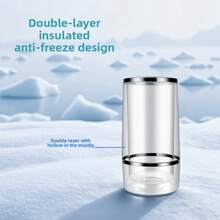 Double-Layer Hollow Ice Bucket, Anti-Freeze Insulation Design, Long-Lasting Cold Retention, Suitable For Home Parties And Outdoor Use, Portable Beverage And Wine Cooling Bucket, Leak-Proof, Keeps Ice Frozen For Hours - Multicolor - View 7