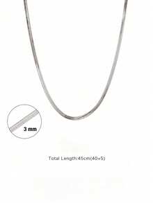 1pc Multifunctional Stainless Steel Gold/Silver Blade Chain, Suitable For Handmade DIY Jewelry Charm Making, Necklace, Layered Jewelry Accessories, Best Choice For Daily Matching - Blade Chain - View 13