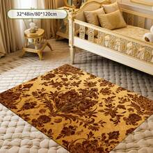 Cashmere-Like Dark Brown Dense Irregular Leopard Speckle Texture Pattern Printed Outdoor Rugs,Exquisite Cozy Carpets In Diverse Styles. Suitable For Home, Outdoor, Malls & Cafes, Machine Washable, Various Sizes Available. - A - View 9