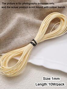 10M/Pack 1mm Waxed Cord Woven Rope -Non Elastic Handmade Bead String, Suitable For DIY Jewelry Making, Necklaces, Bracelets - Waxed Cord-1mm - View 12
