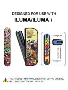 1PC For IQOS ILUMA ONE/ I One/New Iluma I One, ILUMA/Iluma I ,ILUMA PRIME/Iluma I Prime Protective Case Full Protection Anti-Drop Fashion Personalized Graffiti Leather Case Scratch-Resistant Anti-Abrasion Anti-Pressure Shock-Absorbing PU+PC Spliced Hard Shell Precise Hole Position Leather Case Couple Style Multiple Colors Available Gift For Self-Use Storage Box - 2 - View 14