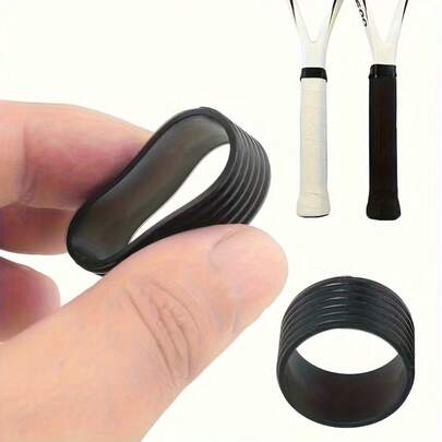 10pcs Silicone Racket Anti-Slip Rings, Suitable For Tennis Racket Badminton Racket Grip Sealing Silicone Rings, Pickleball Racket Handle Covers, Binding Rings, Protective Covers, Racket Accessories, Used For Tennis, Badminton, Squash And Baseball Rackets, Tennis Sports Accessories, Durable And Convenient, Suitable For Racket Sports Accessories, Pickleball Sports, Outdoor Sports, Sports Events, Playground Activities, PE Classes, Sports Gifts