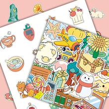 50pcs Cute Cartoon Bear Colorful Original Doodle Creative Playful Decorative Table Lamp Bicycle DIY Stickers - Original Doodle - 1971 - View 3