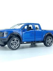 Realistic Metal Inertia Racing Car Model Mini Toy Car For Boys Desktop Collection - Blue - View 2