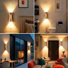 LED Motion Sensor Wall Light, Decorative Wall Lamp Lighting, Wireless USB Sensor Night Light, Wireless LED Wall Light, Rechargeable Magnetic Night Light, Suitable For Hallway, Kitchen Cabinet, Wardrobe And Room Decoration - Hourglass Shape - View 9