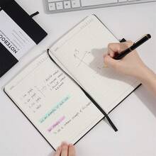 1pc Diary Notebook, 192 Pages, A5 Notebook (5.7 Inches X 8.3 Inches), Suitable For Men And Women, Writing, Work, 80 GSM Thick Paper School Supplies - A5 - View 5