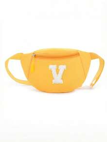 1pc Girls Waist Bag, Cute Sling Crossbody Bag, Shoulder Bag, Backpack, 26 Letters Chest Bag, Suitable For Daily, Outdoor, Travel, Hiking, Portable Use, Ideal Gift Choice - Multicolor - View 25